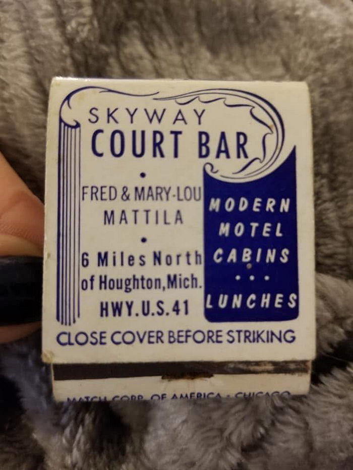 Skyway Court Bar - Matchbook From Suzie Monroe (newer photo)